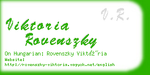 viktoria rovenszky business card